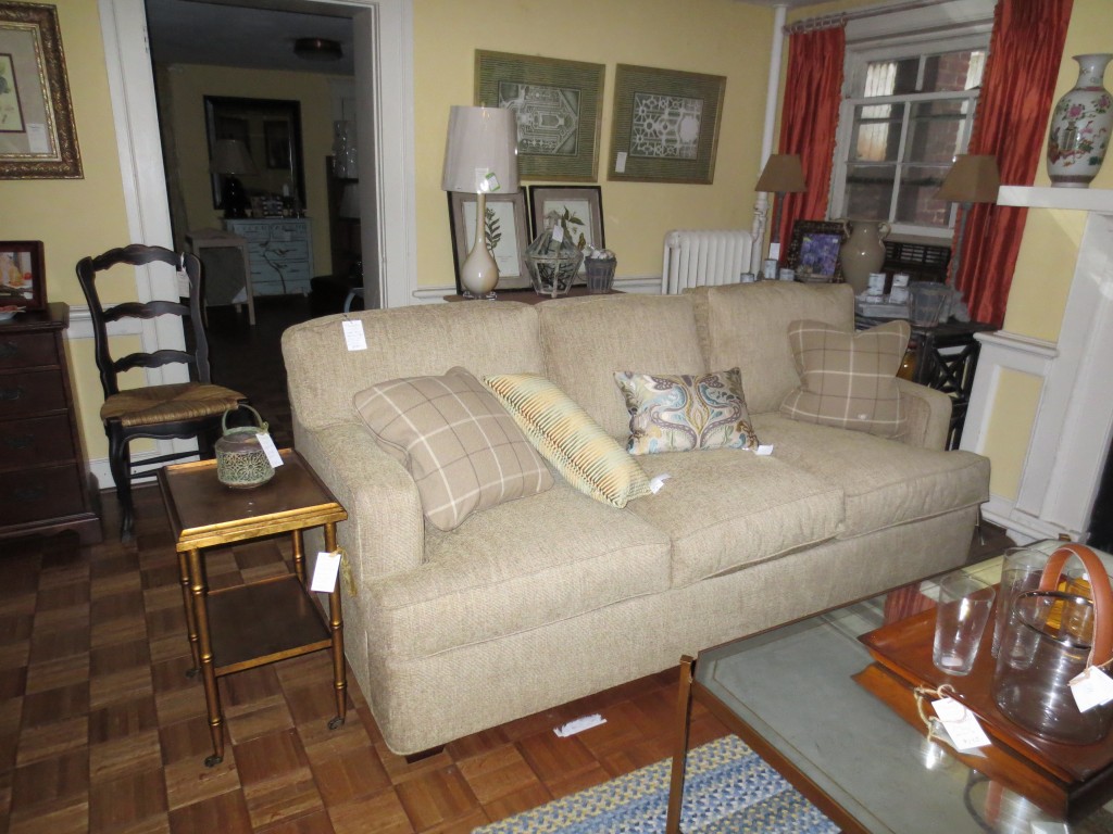 Sofa with Throw Pillows