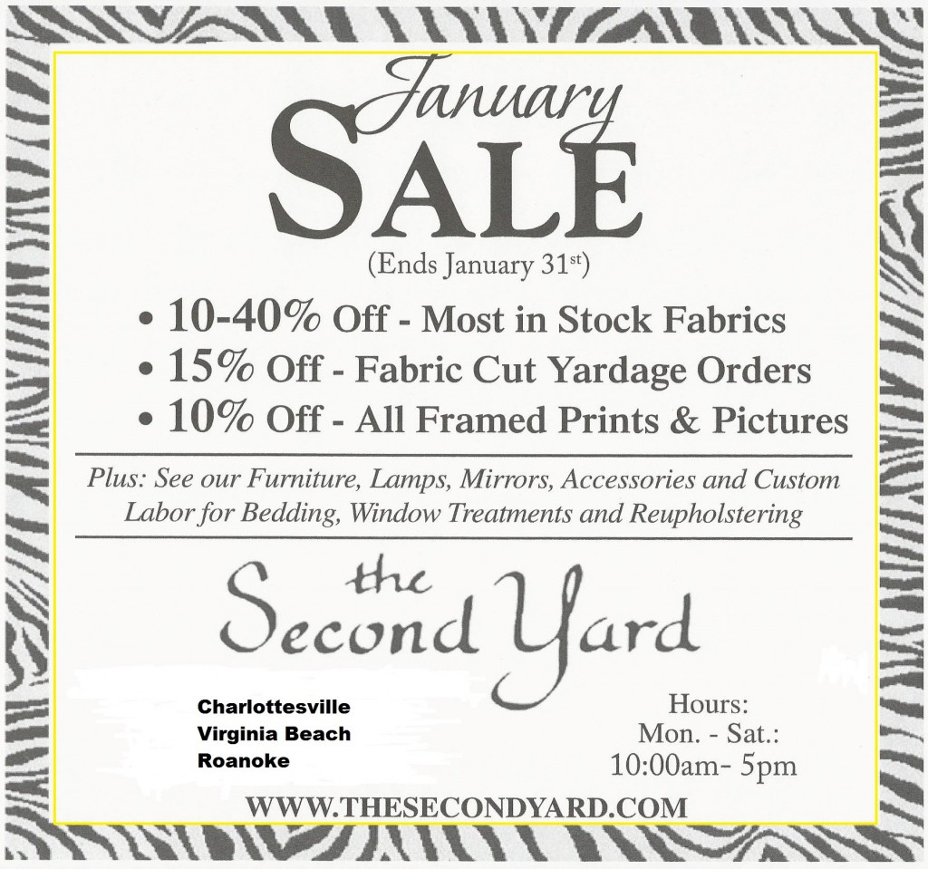 January Fabrics, Framed Prints & Pictures, & More Home Furnishings Sale